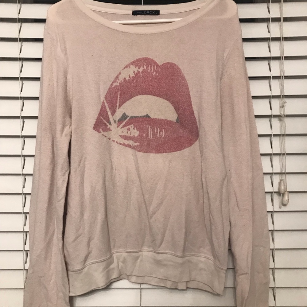 Wild fox lip&sparkle sweater